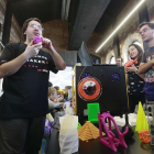 El taller de impresión 3D celebrado ayer por la mañana en la vieja estación estuvo completo.-Raúl Ochoa