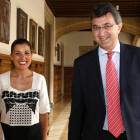 El presidente de la Diputación de León, Juan Martínez Majo, se reúne con la presidenta de ATA, Soraya Mayo-Ical