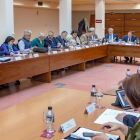 Un momento de la reunión del consejo de Gobierno de la Universidad de Burgos.-ECB