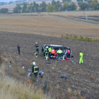 Imagen del accidente registrado en Pancorbo.-ECB