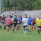 Imagen del primer entrenamiento del UBUCajaviva en la actual pretemporada.-ISRAEL L. MURILLO