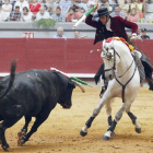 El rejoneador burgalés Óscar Borjas es el triunfador del curso en la provincia.-ECB