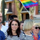 Andrea Levy, vicesecretaria de Estudios y Programas del PP, en la manifestación del Orgullo Gay en Madrid.-JUAN MANUEL PRATS