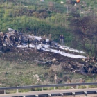 Lugar donde se ha estrellado el avión de combate israelí.-REUTERS