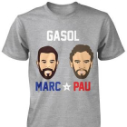 La camiseta con la que la Gasol Foundation conmemora la participación de Pau y Marc Gasol en el All-Star.-Foto: GASOL FOUNDATION