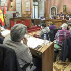 Un momento del Pleno municipal celebrado ayer en el que se habló mucho de infraestructuras.-SANTI OTERO