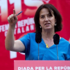La presidenta de la ANC, Elisenda Paluzie, en la presentación de la próxima Diada-QUIQUE GARCÍA (EFE)