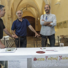 (De izq. a dcha), Luis Orcajo, Féliz Yáñez y Mariano Mangas durante la presentación del nuevo certamen.-S.O.