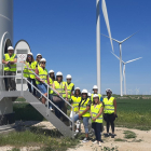Alumnos de Florida visitan instalaciones renovables de Iberdrola en Burgos. ECB
