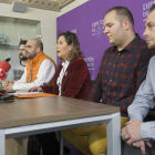 Representantes de varias empresas junto a la presidenta de Burgos Alimenta, Montserrat Aparicio.-RAÚL G. OCHOA
