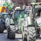 Los agricultores se manifestaron hace dos semanas por la sequía.-S. OTERO
