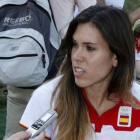 Anna Cruz atiende a la prensa en la Villa Olímpica de Río de Janeiro.-EFE / ELVIRA URQUIJO