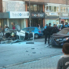 Imagen del accidente registrado en Reyes Católicos.-ECB