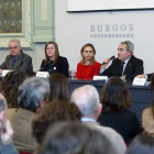 Imagen del acto del Colegio de Aparejadores y Arquitectos Técnicos celebrado ayer en la sala Polisón.-RAÚL G. OCHOA