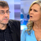 Juan Carlos Monedero e Isabel San Sebastián.-TELECINCO