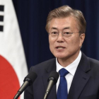 El nuevo presidente surcoreano Moon Jae-In.-JUNG YEON-JE