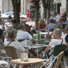 Imagen de una terraza ubicada en la Plaza Mayor.-RAÚL G. OCHOA