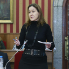 Gema Conde, durante un Pleno municipal.-RAÚL OCHOA