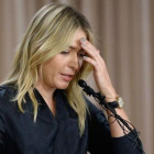 Sharapova se dirige a los medios en Los Ángeles para confirmar su dopaje.-