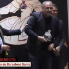 Antonio García Ferreras, emocionado, en el momento de recibir el premio Cambio 16.-LA SEXTA