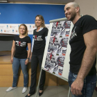 Luciana Hungría, Lorena de la Fuente y Juan Ramón Tejero presentaron ayer el III Burgos Throwdown-Raúl G. Ochoa
