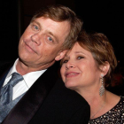 Mark Hamill junto a Carrie Fisher, durante un homenaje a George Lucas en California, en junio del 2005.-AMANDA EDWARDS / AFP