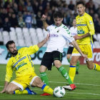 Lance del partido que enfrentó a la Arandina con el Racing la pasada semana.-REAL RACING CLUB