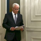 EFE / ANTONIO COTRIM  El ministro del Interior portugués instantes antes de anunciar su dimisión.-EFE / ANTONIO COTRIM