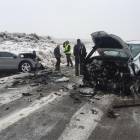 Accidente ocurrido en Binaced en Febrero de este año-RADIO HUESCA