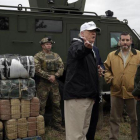 Donald Trump, durante su visita a la frontera con México en Río Grande, el 10 de enero del 2019.-AP EVAN VUCCI