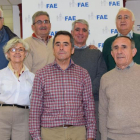 Josefa García, Ángel Santodomingo, Francisco y, arriba, José Antonio Larrañaga, José Manuel Cantera, (coordinador), Pedro Sáiz de Baranda y Jesús López-ECB