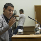 El presidente de Sortu, Hasier Arraiz, ha mostrado su conformidad con los hechos que se le imputan en el TSJPV.-PARLAMENTO VASCO