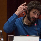 Oleguer Pujol Ferrusola, durante su comparecencia en la comisión de investigación de fraude fiscal en el Parlament.-Foto: FERRAN NADEU