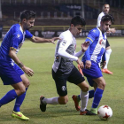 Javi Cantero en acción en el último choque de Copa Federación ante el Real Avilés-Raúl G. Ochoa