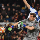 Casillas y Pepe, anoche en Roma.-