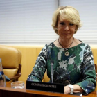 Esperanza Aguirre, durante su comparecencia el pasado 12 de febrero en la comisión de corrupción de la Asamblea de Madrid.-CHEMA MOYA / EFE