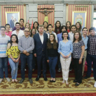 Javier Lacalle con los alumnos y profesores de la Tec de Monterrey.-RAÚL G. OCHOA