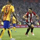 Aduriz, el gran protagonista del partido.-EFE