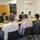 Reunión de los directivos y trabajadores del Miraflores-María González