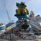 La atracción la Rana Show, en el 2014 en la Feria de Abril de Barcelona.-