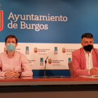 Julio Rodríguez Vigil y Vicente Marañón, ediles de Ciudadanos, en el Ayuntamiento de Burgos. D.S.M.