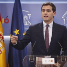 Albert Rivera comparece tras anunciarse el adelanto electoral.-EDUARDO PARRA (EUROPA PRESS)