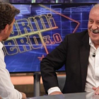 Pablo Motos y Vicente del Bosque, en 'El hormiguero'.-ATRESMEDIA