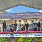 Un momento del sorteo de la Lotería Nacional que ayer se celebró en Aranda.-ALBERTO CALVO