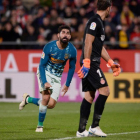 Diego Costa, en Montilivi.-AFP