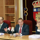 De izquierda a derecha, José María Cámara, Miguel Ángel Iglesias y Begoña Prieto.-RAÚL G. OCHOA