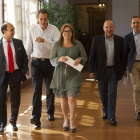 La presidenta de la Diputación de Zamora, María Teresa Martín, informa de la nueva organización del Gobierno provincial.-Ical