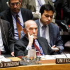 El representante de los EEUU para Venezuela,  Elliott Abrams, en el Consejo de Seguridad de las Naciones Unidas.-EPA