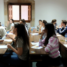 Alumnos en un aula en Burgos. RAÚL OCHOA