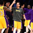 Calderón disfrutó de su primera titularidad esta temporada con los Lakers.-AFP / HARRY HOW